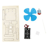 Kids DIY Homemade Electrical Fan Science Small Invention Fun Physics Circuit Experiment Material Kit